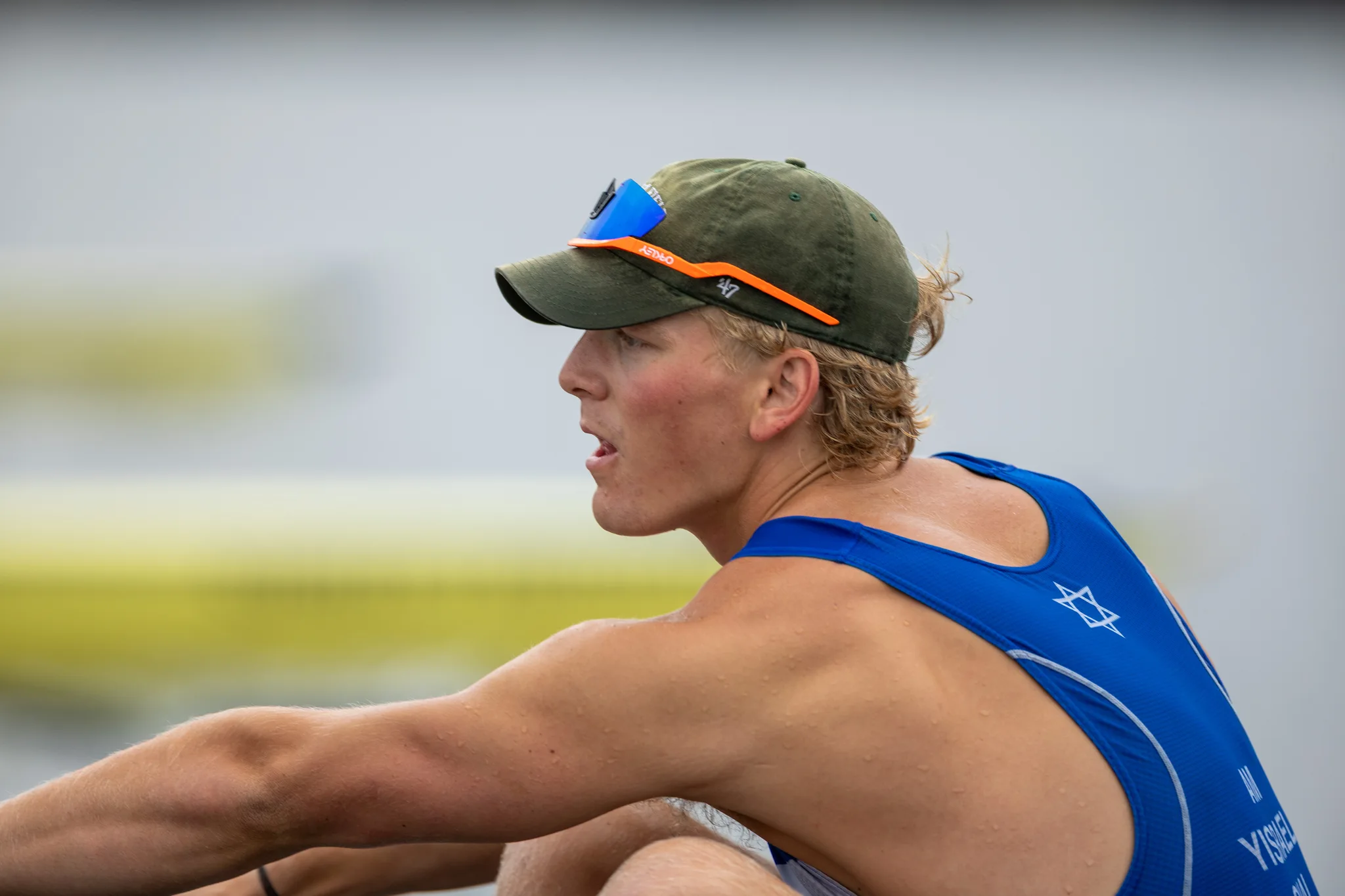 OAKLAND, CA :  August 29 2026. University of California Men’s Crew practice on the Oakland/Alameda Estuary. At the T. Gary Rogers Rowing Center. (Photo by Zach Franzezn)
